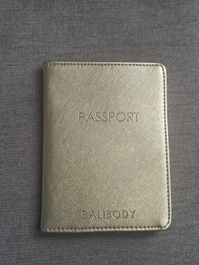 Metallic Gold Passport Holder